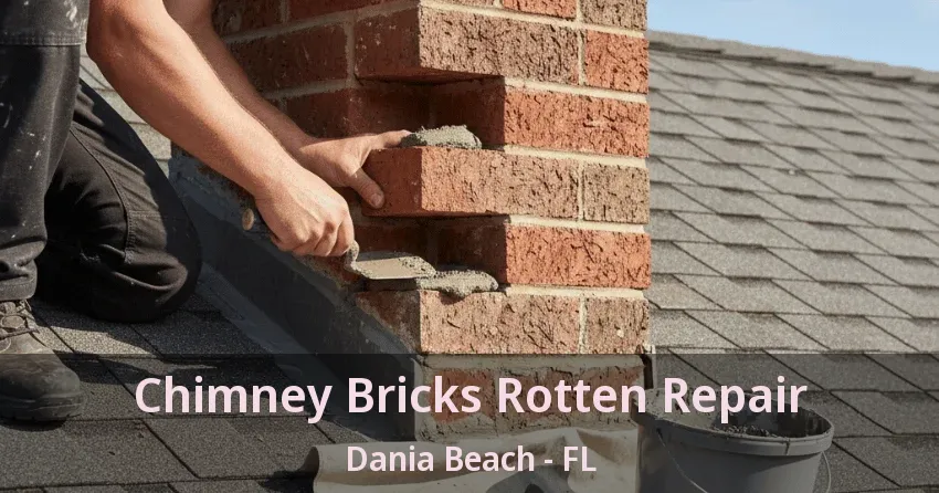 Chimney Bricks Rotten Repair Dania Beach - FL